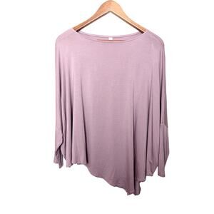 Jules Los Angeles Mauve Asymmetrical Oversize Modal Top One Size S M L
